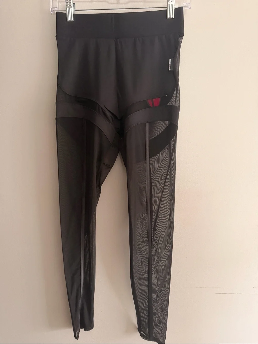 Bona Fide Black Mesh Leggings Size M - Picture 3 of 9